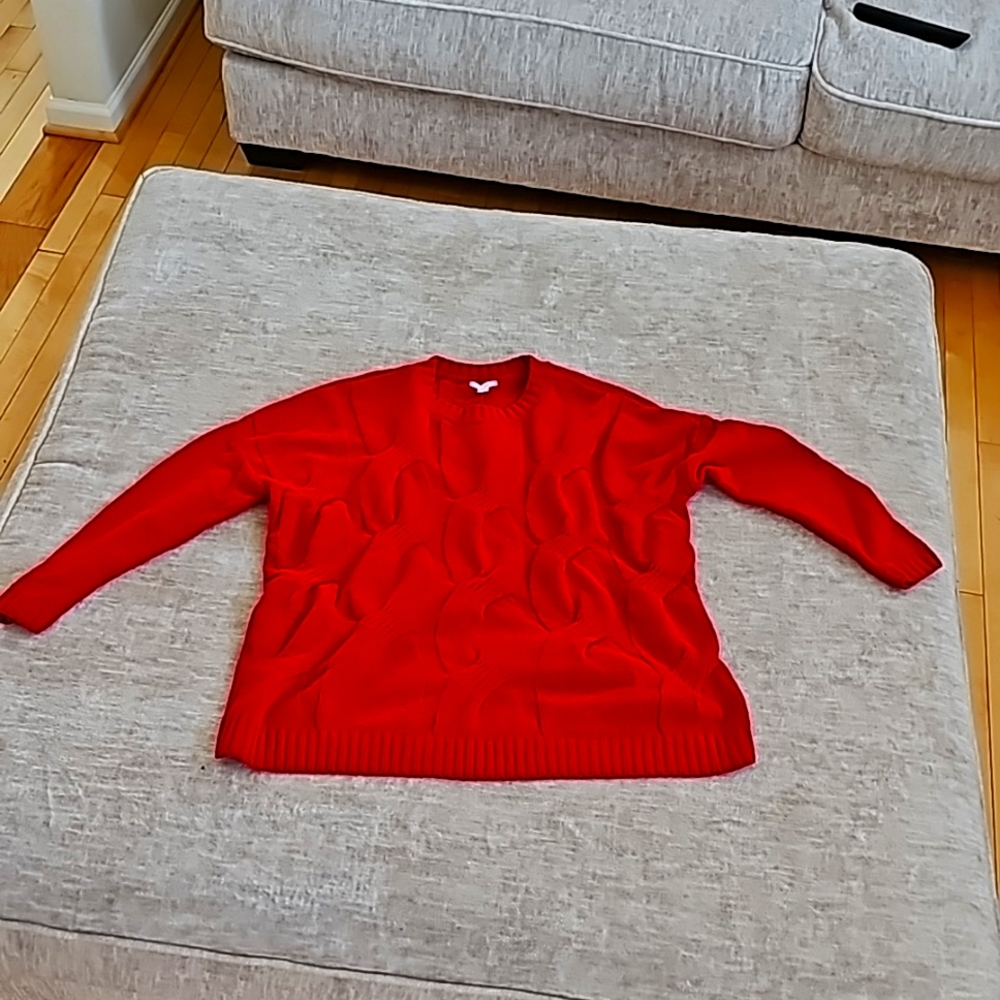J Jill xs red knit sweater